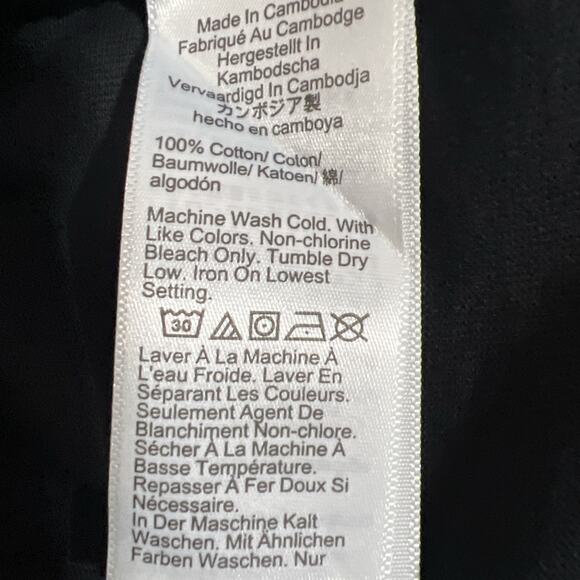 J. Crew Shirt Womens Small Black Box Cut Boat Neck Short Sleeve Pullover Cotton - Picture 8 of 11